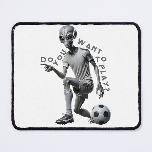 Item preview, Cosmic Footballer: Grey Alien Plays football designed and sold by UFOFashionista.