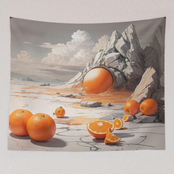 Item preview, Oranges and a rock with a hole in the middle designed and sold by johndesign88.