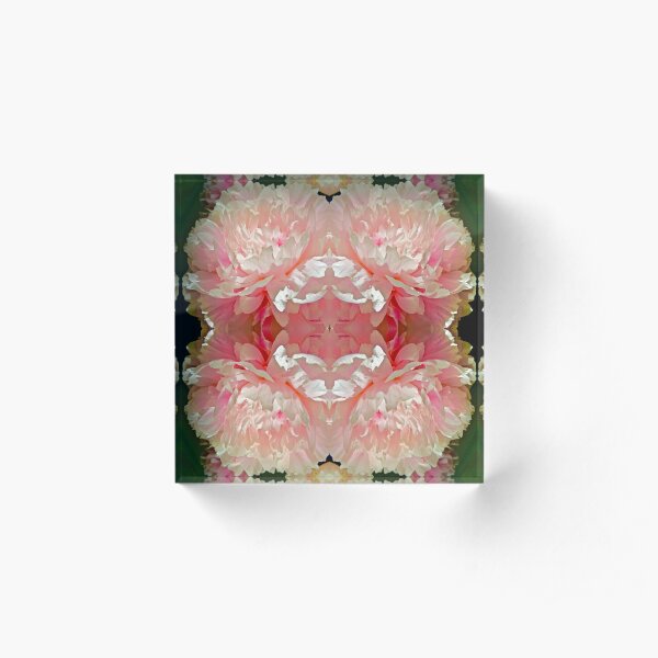 Peony Petal Pavilion Acrylic Block