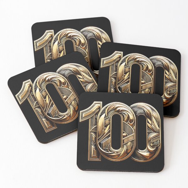 Item preview, 100 Years Gold Modern 100th Birthday Gift designed and sold by Pineapple-Tree.