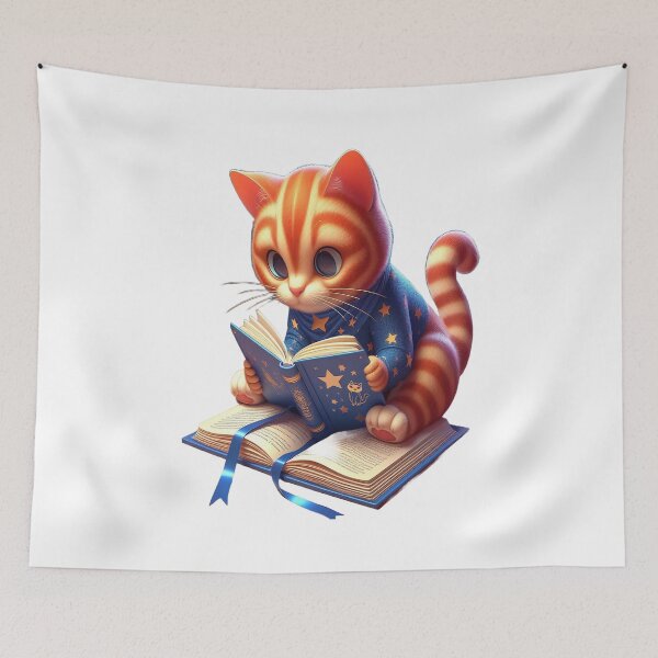 Item preview, Cat Reading book,nerdy designed and sold by GLORY-LIFE.