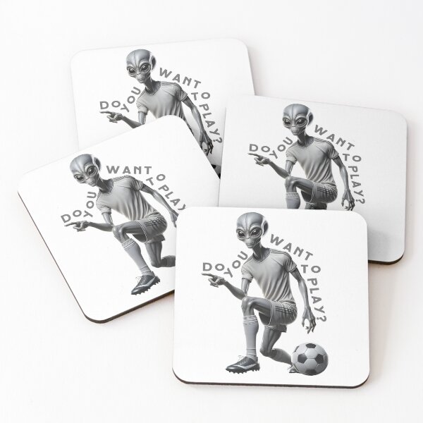 Item preview, Cosmic Footballer: Grey Alien Plays football designed and sold by UFOFashionista.
