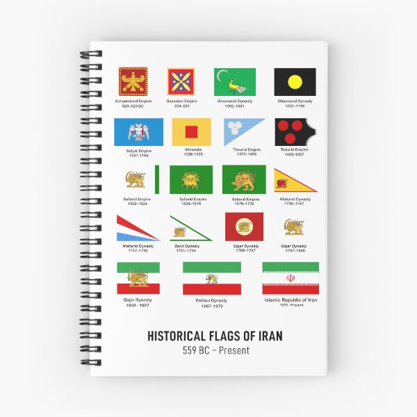 Item preview, Historical Flags of Iran/Persia 559 BC-2024 designed and sold by MahsaWatercolor.