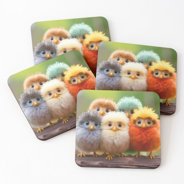 Item preview, 5 Googly Eyed Birds Peek A Boo designed and sold by WesDotPhotography.