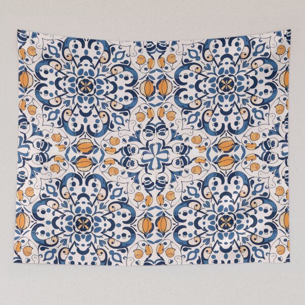 Item preview, Traditional Portuguese Tile Pattern designed and sold by MyTshirtArt.
