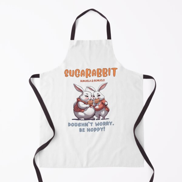 Item preview, Cute Chubby Bunnies Sugar Lovers whose names are Bunuelo & Bunuela designed and sold by SUGARABBIT.