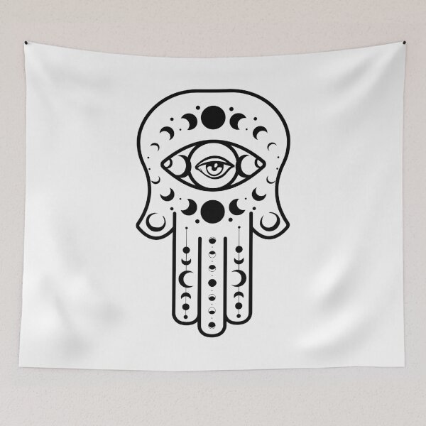 Item preview, Moon Hamsa Hand designed and sold by hamsasoul.