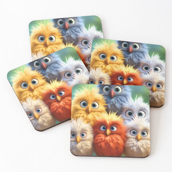 Item preview, 6 Googly Eyed Birds  designed and sold by WesDotPhotography.