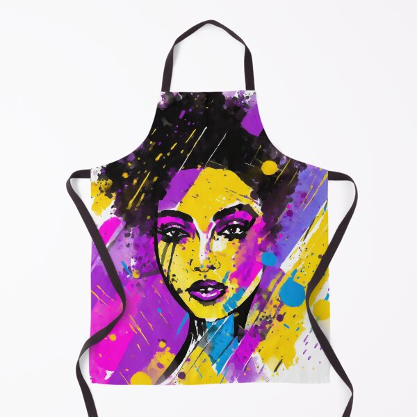 Item preview, Beautifull African Woman With Violet, Pink, Yellow, Blue and Purple designed and sold by MakeInShop.