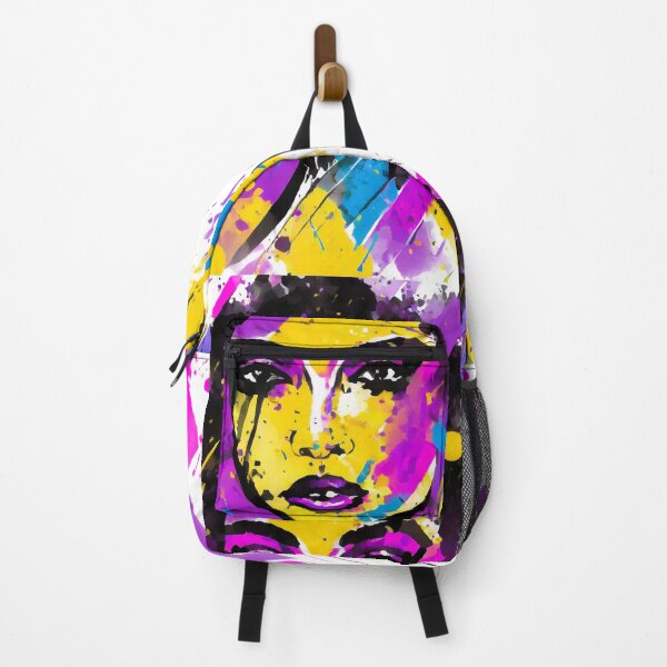 Item preview, Beautifull African Woman With Violet, Pink, Yellow, Blue and Purple designed and sold by MakeInShop.