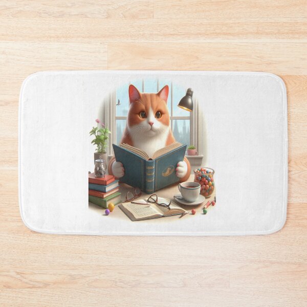 Item preview, Cat Reading book,nerdy designed and sold by GLORY-LIFE.