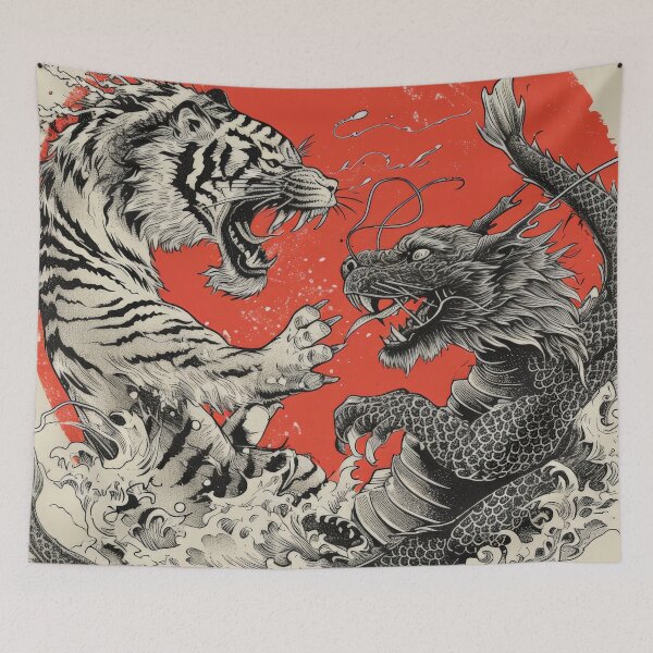 Item preview, Traditional Japanese Irezumi Tiger designed and sold by CosmicAnomaly.
