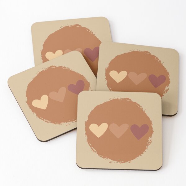 Item preview, Boho Brown Hearts designed and sold by Seedcap7.