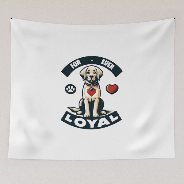 Item preview, Heartfelt Hound: "Fur-ever Loyal" Devoted Dog designed and sold by creativechaster.