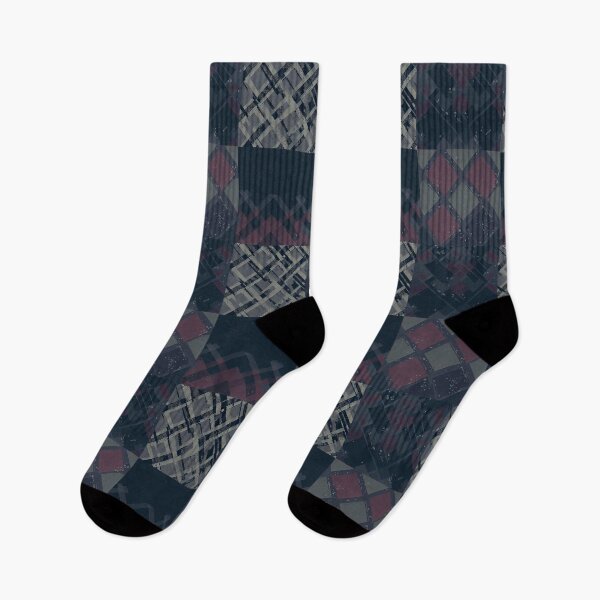 Artikelvorschau, Grunge-Patchwork in Grau entworfen und verkauft von SamJanner.