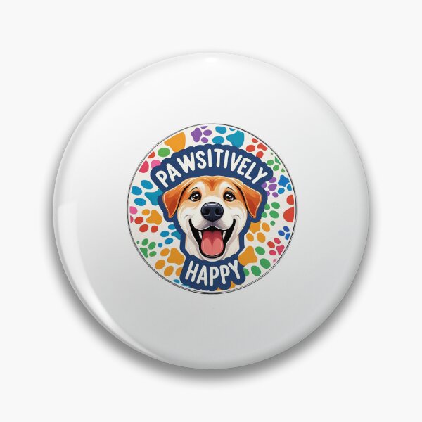 Item preview, Joyful Paw Prints: "Pawsitively Happy" Smiling Dog designed and sold by creativechaster.
