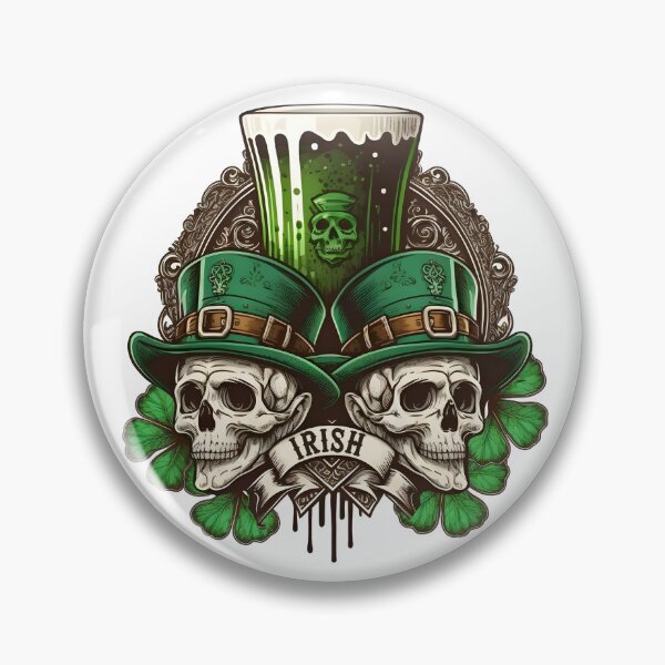 Item preview, St. Patrick's Day Irish Skulls, Shamrocks, and Beer designed and sold by WigOutlet.