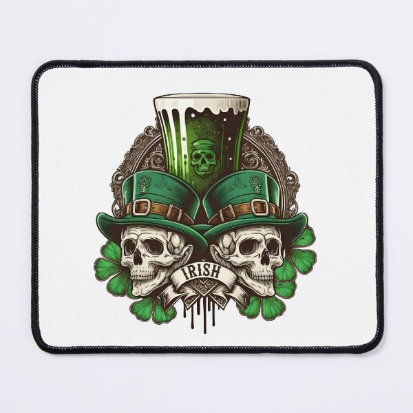 Item preview, St. Patrick's Day Irish Skulls, Shamrocks, and Beer designed and sold by WigOutlet.
