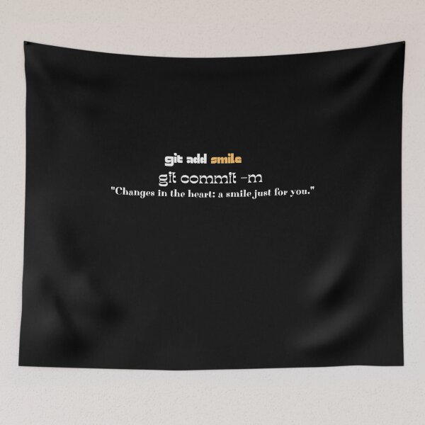 Item preview, git add smile: Changes in the heart a smile just for you. designed and sold by FashCode.