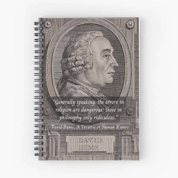 Item preview, David Hume portrait and quote: Generally speaking, the errors in religion are dangerous; those in philosophy only ridiculous. designed and sold by artbleed.