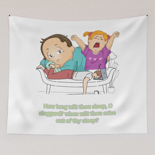 Item preview,  How long wilt thou sleep, O sluggard? when wilt thou arise out of thy sleep? designed and sold by Hinny8.