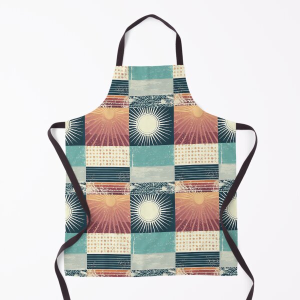 Artikelvorschau, Retro-Sixties-Patchwork, Sonne und Ozean entworfen und verkauft von SamJanner.