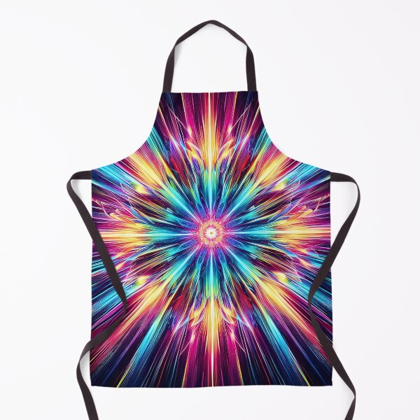 Aperçu de l'œuvre Chroma Harmony : Mandala éclatant radieux créée et vendue par AI-Only Creations.