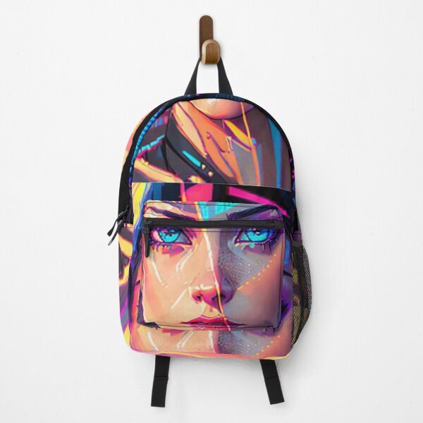 Item preview, Futuristic vision: young woman, tech chic, neon glow. Urban elegance. designed and sold by WHITI_MANAWA.