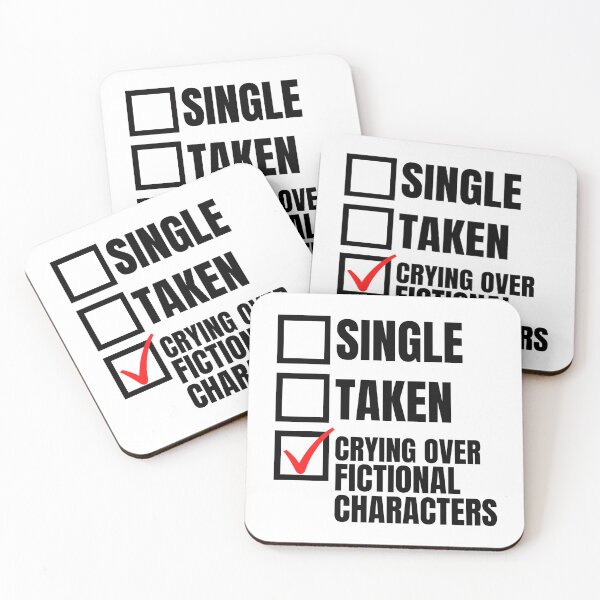 Item preview, Relationship Status: Crying Over Fictional Characters designed and sold by humnoo.