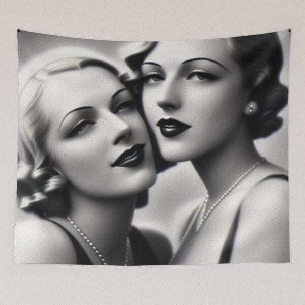 Item preview, Vintage 1930's Lesbian Lovers Couple LGBTQ designed and sold by TheDarkWardrobe.