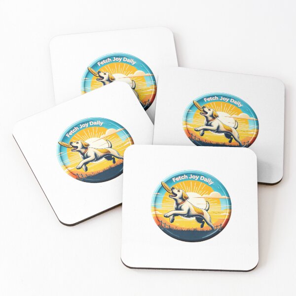 Item preview, Joyful Fetch: "Fetch Joy Daily" Active Dog designed and sold by creativechaster.