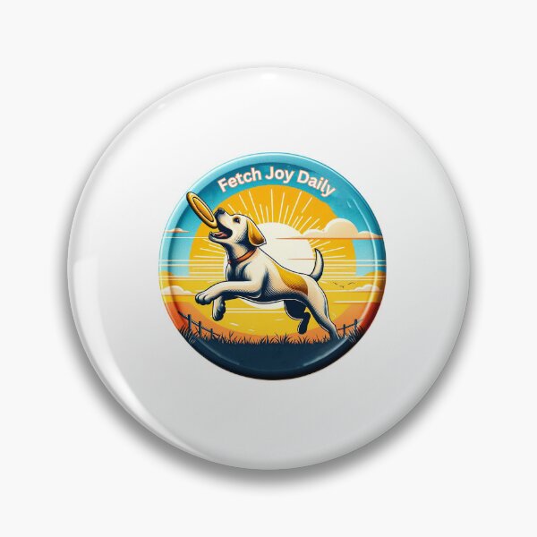 Item preview, Joyful Fetch: "Fetch Joy Daily" Active Dog designed and sold by creativechaster.