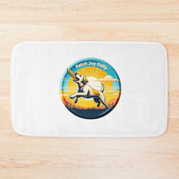 Item preview, Joyful Fetch: "Fetch Joy Daily" Active Dog designed and sold by creativechaster.