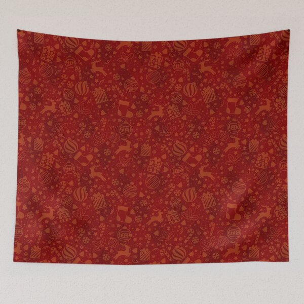 Item preview, Red Christmas Pattern designed and sold by Zvak Keh Art.