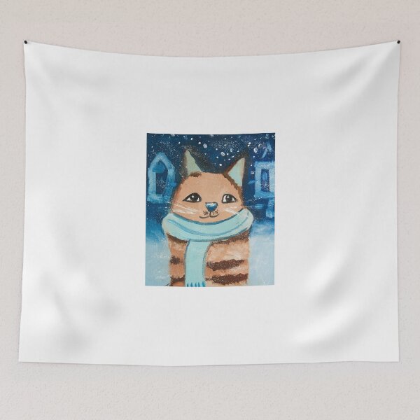 Item preview, Funny cat in winter designed and sold by Irina Afonskaya.