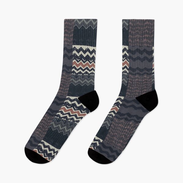 Artikelvorschau, Grunge Herringbone Patchwork in Grau, Creme und Braun entworfen und verkauft von SamJanner.