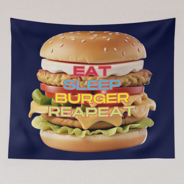 Item preview, Midnight Burger: Eat, Sleep, Burger, Repeat designed and sold by RvinJo8.