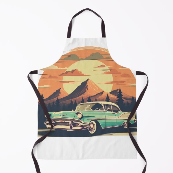 Item preview, Vintage car at sunset designed and sold by VigorVilla.