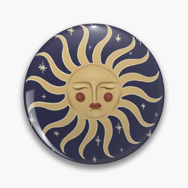 Item preview, Gold and Purple Whimsigoth Sun designed and sold by 3RatsTrenchCoat.