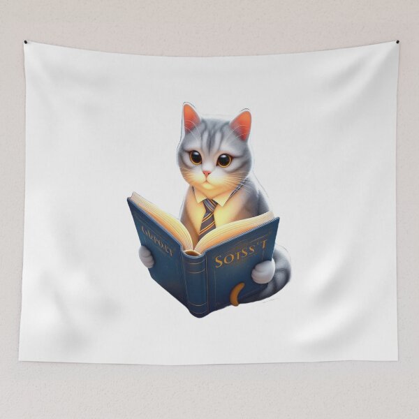 Item preview, Cat Reading book,nerdy designed and sold by GLORY-LIFE.
