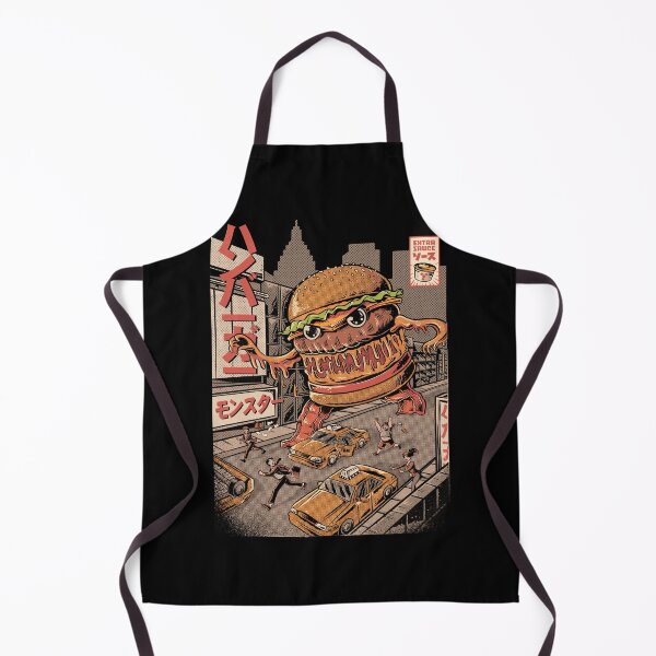 Item preview, BurgerZilla - Black designed and sold by Ilustrata®.