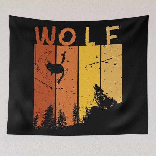 Item preview, Retro Wolf designed and sold by RadekArt.