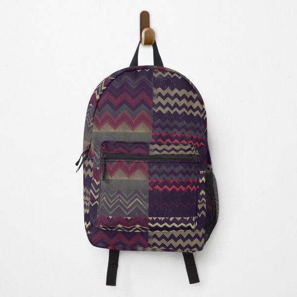 Artikelvorschau, Grunge-Fischgräten-Patchwork-Muster mit Rot entworfen und verkauft von SamJanner.