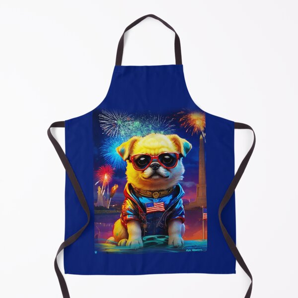 Item preview, Pug HAPPY HOLIDAYS 167 4th of July  designed and sold by RedBluffTraders.