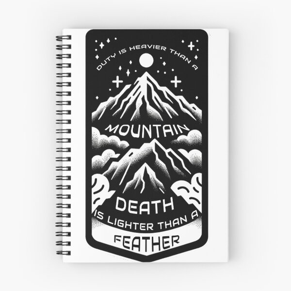Item preview, Duty is heavy as a mountain, death is light as a feather. - Wheel of Time designed and sold by outofflow.
