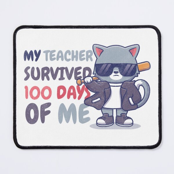 Item preview, My Teacher Survived 100 Days Of Me Funny Student Saying Essential T-Shirt designed and sold by issam-lahlou.