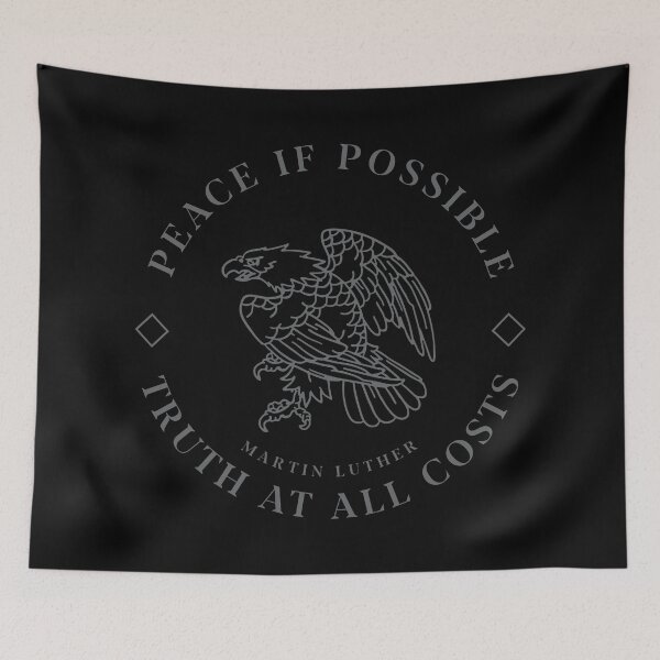 Item preview, Martin Luther Peace if Possible Truth at all Costs Reformed Theology Church History Quote Protestant Reformation Day Graphic designed and sold by InkyPixelPrints.