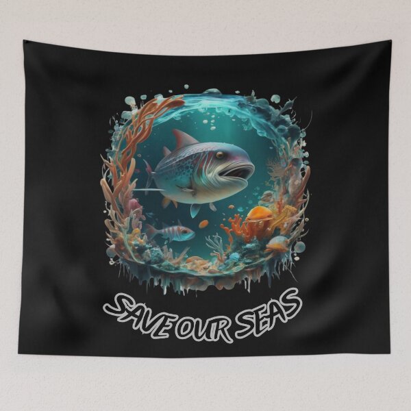 Item preview, Save Seas Just Listen To The Ocean  designed and sold by Psycho-Crazy.