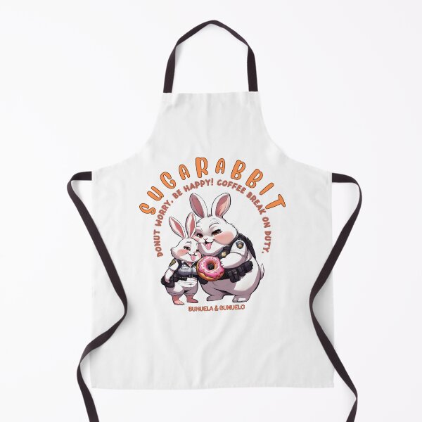 Item preview, Cute Chubby Bunnies Sugar Lovers whose names are Bunuelo & Bunuela designed and sold by SUGARABBIT.