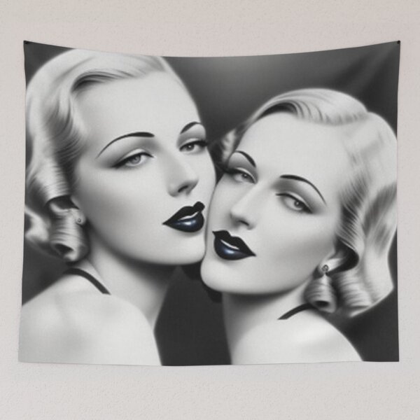 Item preview, Vintage 1930's Lesbian Lovers Couple LGBTQ designed and sold by TheDarkWardrobe.